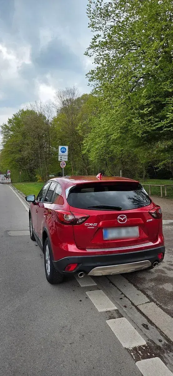 Gebraucht Mazda CX-5 Exclusive-Line 150 PS (110 kW) 2015 Rot SUV