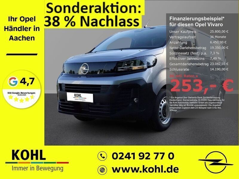 Grau Gebraucht 2024 Opel Vivaro Van | 26.600 € (Fairer Preis) - Bild 1/4