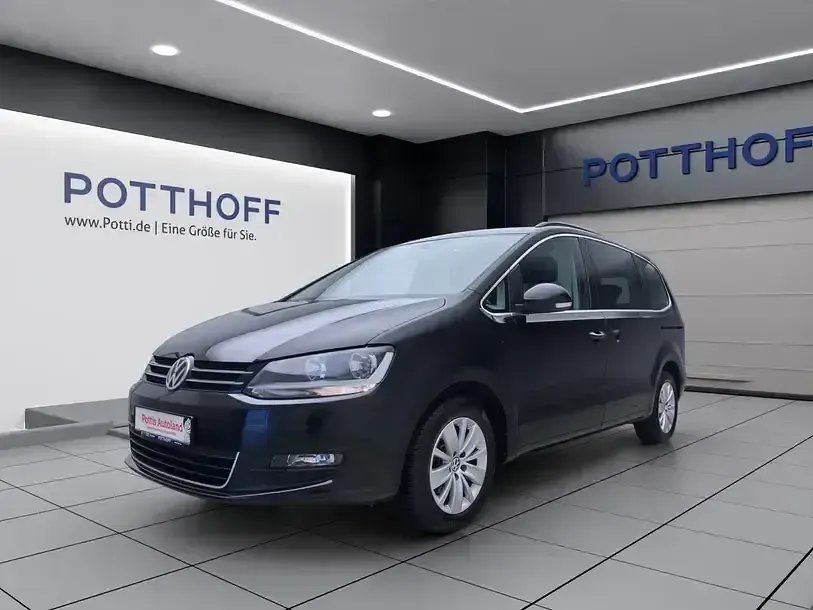 Gebraucht VW Sharan Comfortline 150 PS (110 kW) 2017 Schwarz Van / Kleinbus
