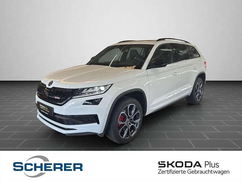 Moonweiß perleffekt Gebraucht 2021 Skoda Kodiaq RS SUV | 40.380 € (Etwas zu teuer) - Bild 1/2