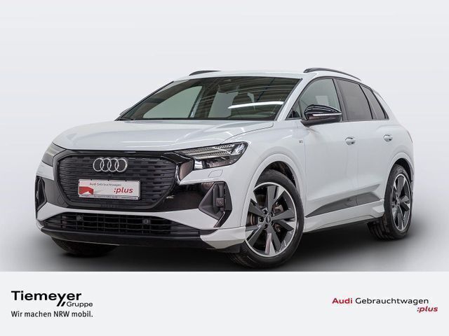 Gletscherweiß metallic Gebraucht 2021 Audi Q4 e-tron S-Line SUV | 34.440 € (Fairer Preis) - Bild 1/1