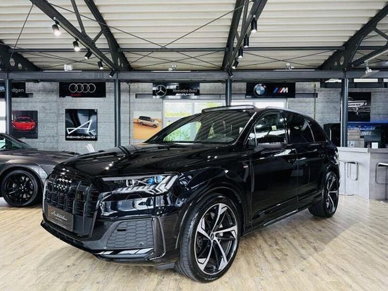 Schwarz Gebraucht 2021 Audi Q7 S-Line SUV | 64.990 € (Etwas zu teuer) - Bild 1/4