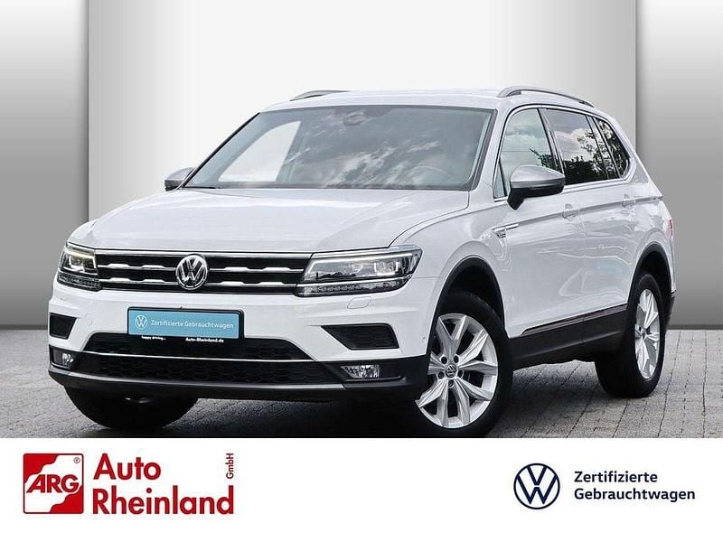 Weiss Gebraucht 2021 VW Tiguan Allspace Highline SUV | 30.847 € (Fairer Preis) - Bild 1/4