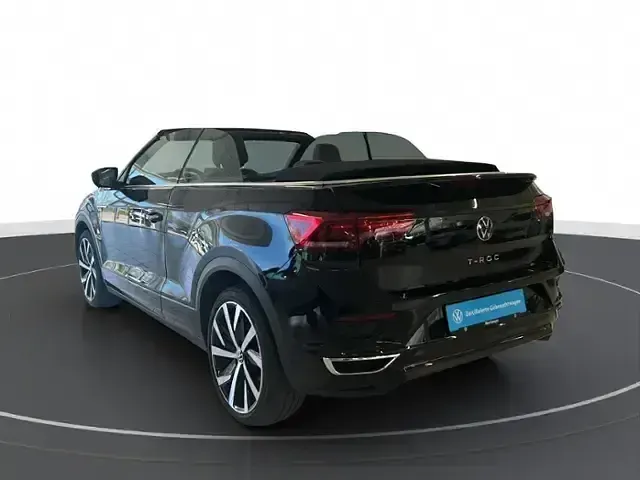 Gebraucht VW T-Roc Cabriolet R-line 150 PS (110 kW) 2021 Schwarz Cabrio