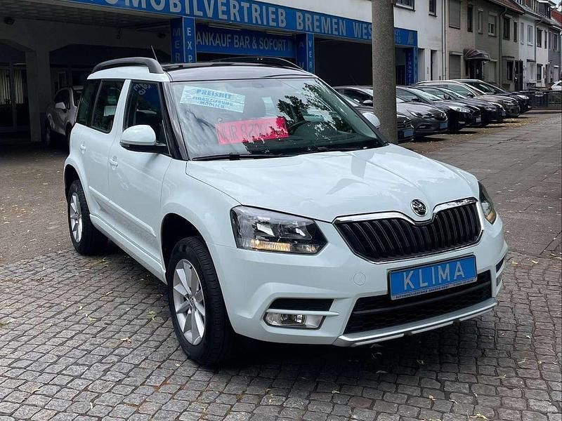 Bila laser/laser white Gebraucht 2015 Skoda Yeti Ambition SUV | 12.900 € (Etwas zu teuer) - Bild 1/4