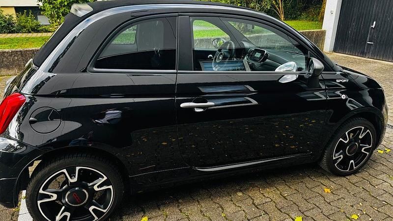 Schwarz Gebraucht 2022 Fiat 500C Sport Cabrio | 15.300 € (Fairer Preis) - Bild 1/4