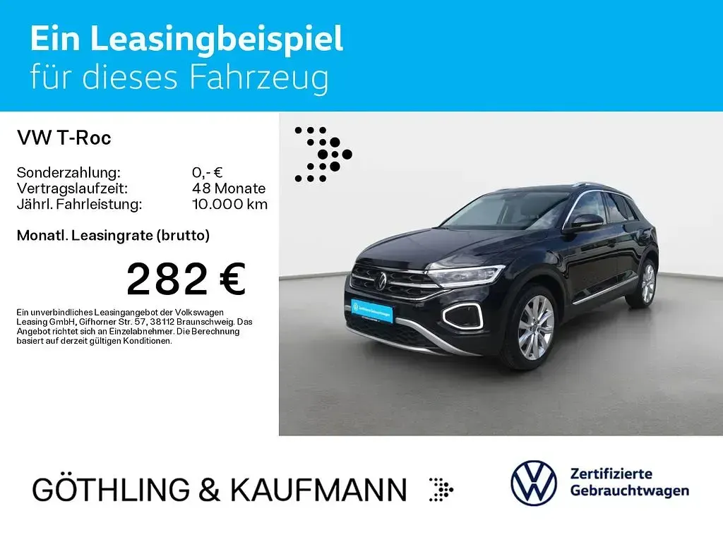Gebraucht VW T-Roc IQ Drive 150 PS (110 kW) 2023 Deep black SUV