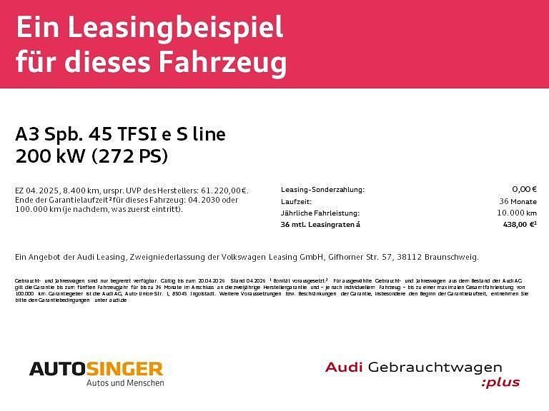 Gebraucht Audi A3 S-Line 272 PS (200 kW) 2025 Daytonagrau perleffekt Limousine