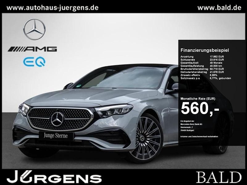 Grau manufaktur alpingrau unilack Gebraucht 2024 Mercedes E200 AMG Limousine | 57.980 € (Etwas zu teuer) - Bild 1/4