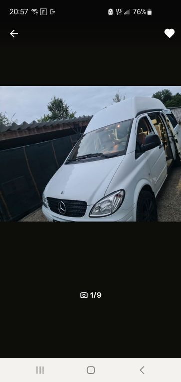 Weiß Gebraucht 2008 Mercedes Vito Van / Kleinbus | 14.000 € - Bild 1/4