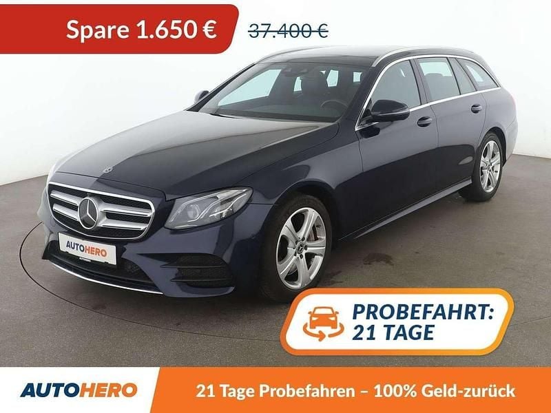 Cavansitblau Gebraucht 2019 Mercedes E400 AMG line Kombi | 35.750 € (Guter Preis) - Bild 1/3