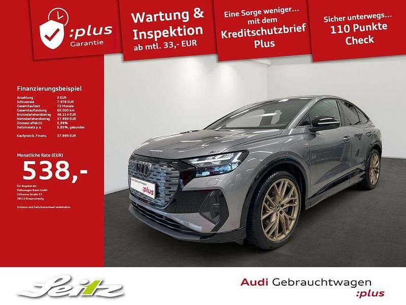 Taifungrau metallic Gebraucht 2022 Audi Q4 Sportback e-tron Ambiente SUV | 37.899 € (Fairer Preis) - Bild 1/3