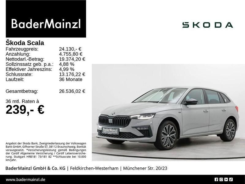 Grau Gebraucht 2024 Skoda Scala Selection Kleinwagen | 24.130 € (Fairer Preis) - Bild 1/3