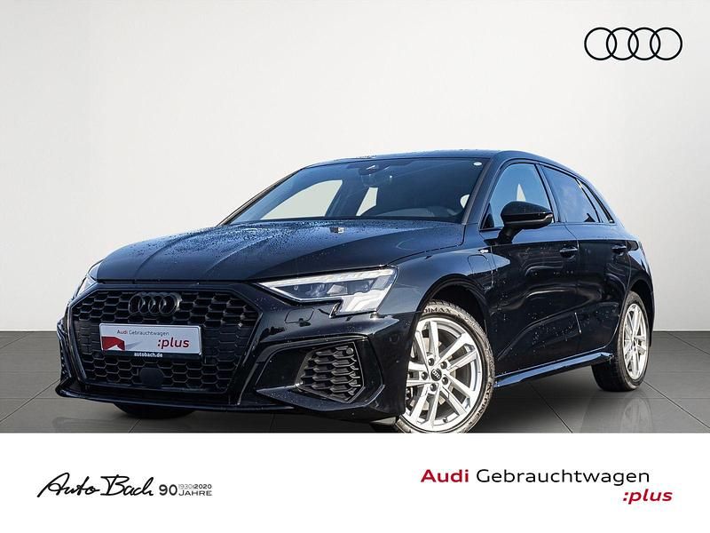 Mythosschwarz metallic Gebraucht 2022 Audi A3 S-Line Limousine | 25.570 € (Fairer Preis) - Bild 1/4
