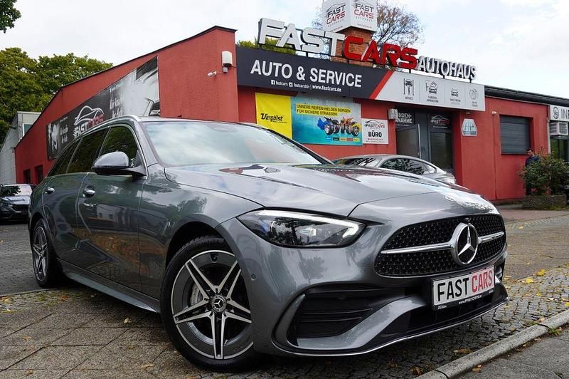 Grau Gebraucht 2025 Mercedes C300e AMG line Limousine | 47.990 € (Superpreis) - Bild 1/4