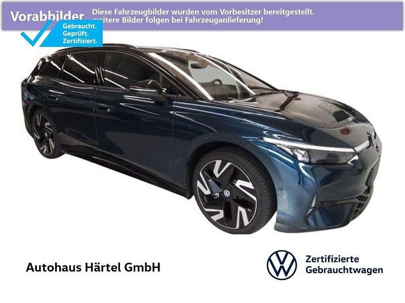 Aquamarinblau (blue), metallic Gebraucht 2025 VW ID.7 GTX Kombi | 52.400 € - Bild 1/4
