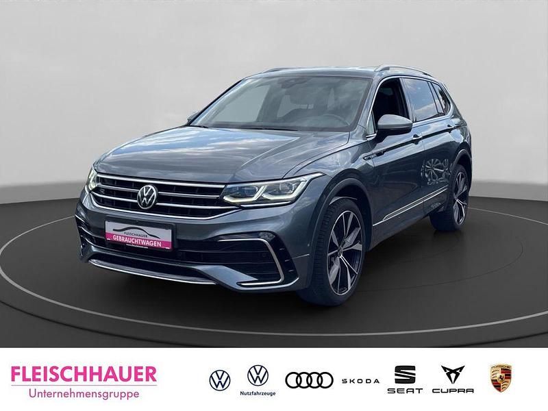 Grau Gebraucht 2022 VW Tiguan Allspace R-line SUV | 36.980 € (Fairer Preis) - Bild 1/4