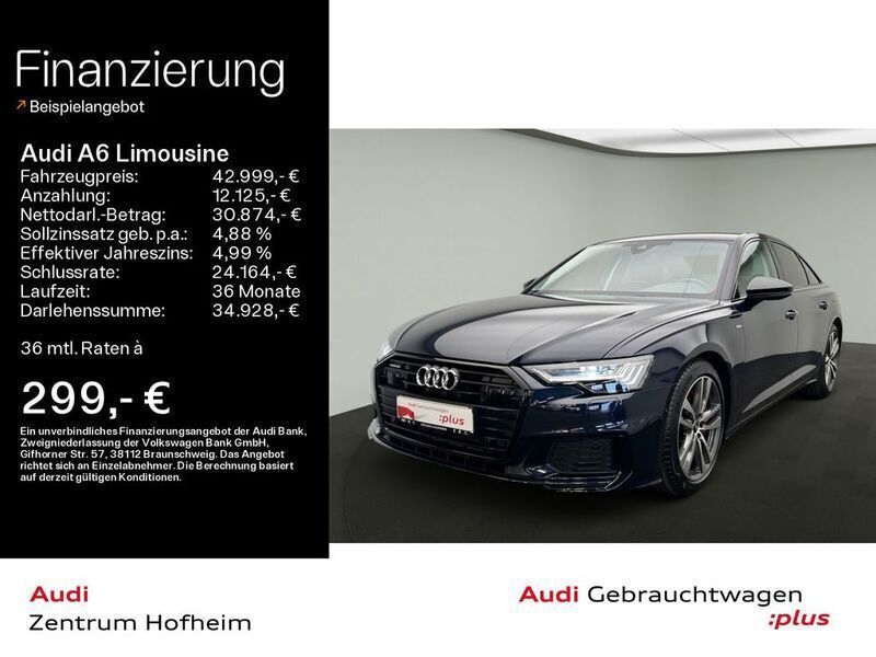 Blau Gebraucht 2022 Audi A6 S-Line Limousine | 42.999 € (Superpreis) - Bild 1/4