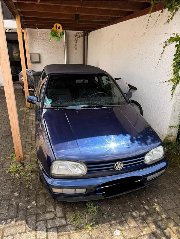 Blau Gebraucht 1997 VW Golf Cabriolet Cabrio | 2.200 € (Fairer Preis) - Bild 1/4