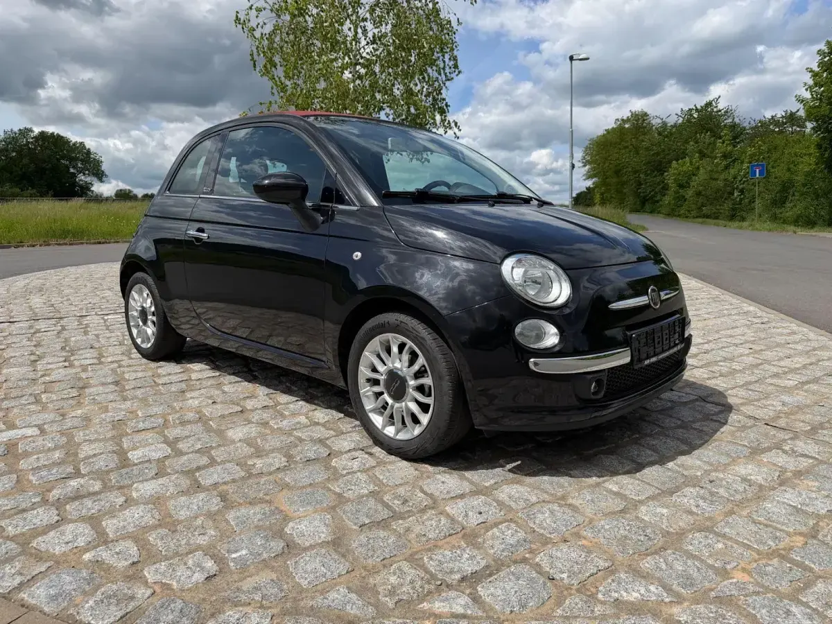 Gebraucht Fiat 500 Lounge 69 PS (50 kW) 2012 Schwarz Cabrio