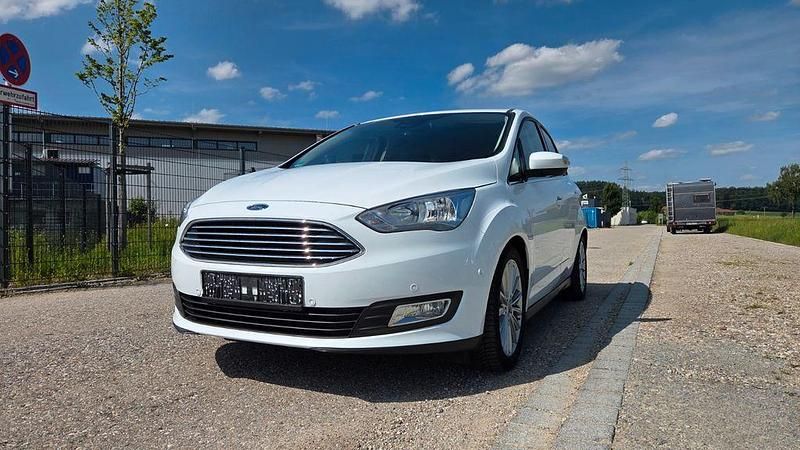 Weiß Gebraucht 2015 Ford C-MAX Titanium Van / Kleinbus | 7.900 € (Guter Preis) - Bild 1/4