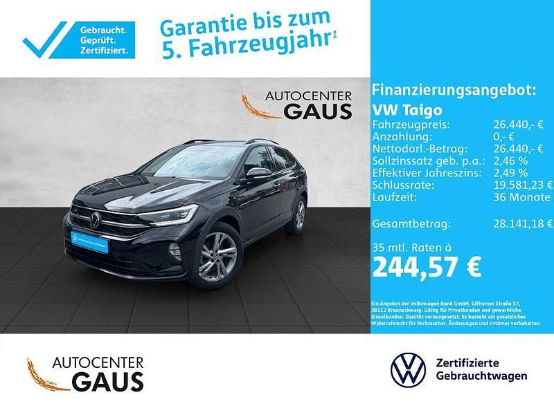 Schwarz Gebraucht 2024 VW Taigo R-line SUV | 26.440 € (Fairer Preis) - Bild 1/4