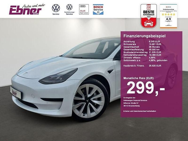 Gebraucht Tesla Model 3 239 kW (325 PS) 2021 Sonderlackierung perlweiß Limousine