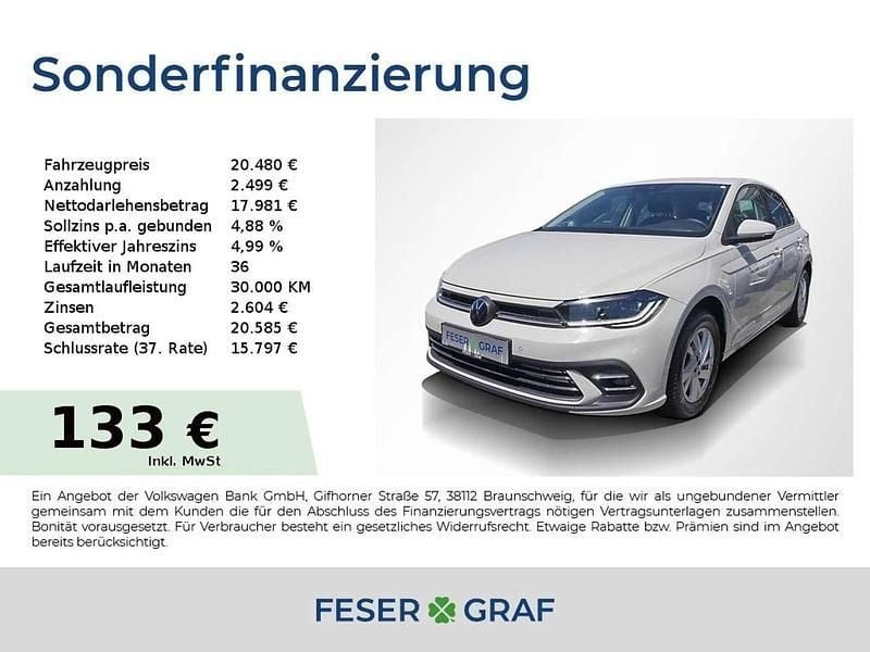 Ascotgrau Gebraucht 2024 VW Polo Style Limousine | 20.480 € (Guter Preis) - Bild 1/1