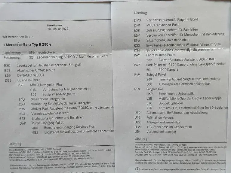 Gebraucht Mercedes B250 218 PS (160 kW) 2022 Schwarz Kleinwagen