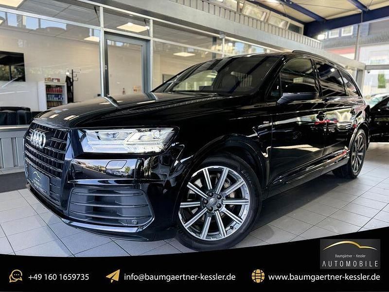 Tiefschwarz Gebraucht 2019 Audi Q7 S-Line SUV | 44.480 € (Teuer) - Bild 1/4