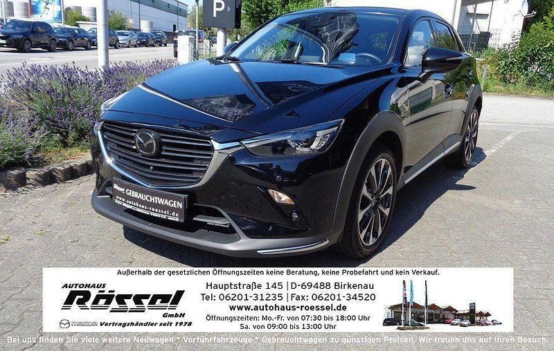 Onyxschwarz metallic (metallic) Gebraucht 2021 Mazda CX-3 Selection SUV | 19.490 € (Fairer Preis) - Bild 1/4