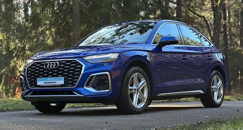 Ultrablau metallic (metallic) Gebraucht 2022 Audi Q5 Sportback S-Line SUV | 25.990 € - Bild 1/4