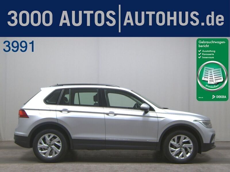Silber Gebraucht 2022 VW Tiguan Life SUV | 21.480 € (Superpreis) - Bild 1/4