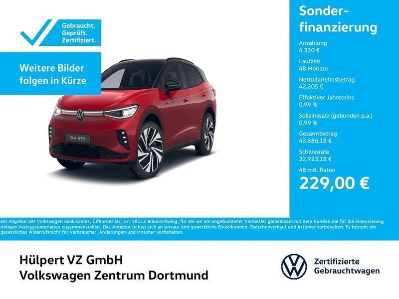 Kings red metallic Gebraucht 2024 VW ID.4 GTX SUV | 46.525 € - Bild 1/3