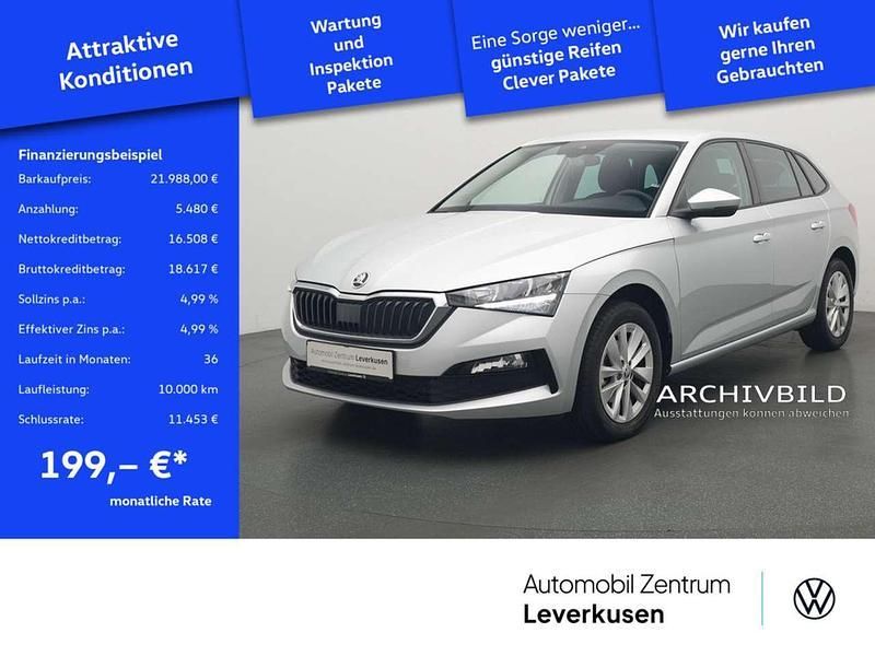 Schwarz / brillantsilber (metallic) Gebraucht 2023 Skoda Scala Tour Kleinwagen | 21.988 € (Fairer Preis) - Bild 1/4