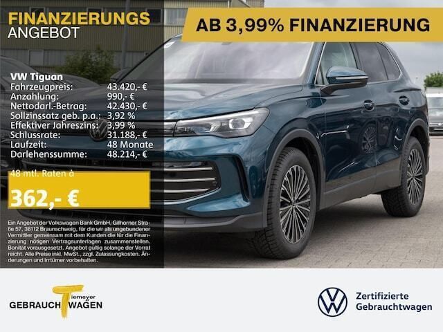 Andere farbe Gebraucht 2024 VW Tiguan Elegance SUV | 45.280 € (Teuer) - Bild 1/3