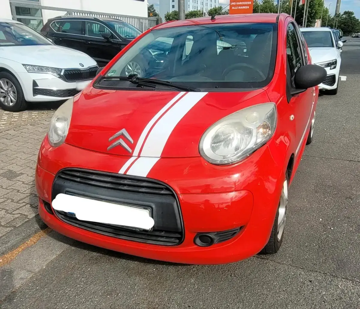 Gebraucht Citroën C1 68 PS (50 kW) 2008 Rot Kleinwagen