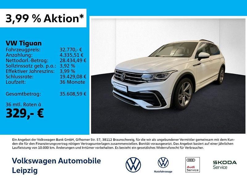 Weiß Gebraucht 2022 VW Tiguan R-line SUV | 32.770 € (Guter Preis) - Bild 1/3