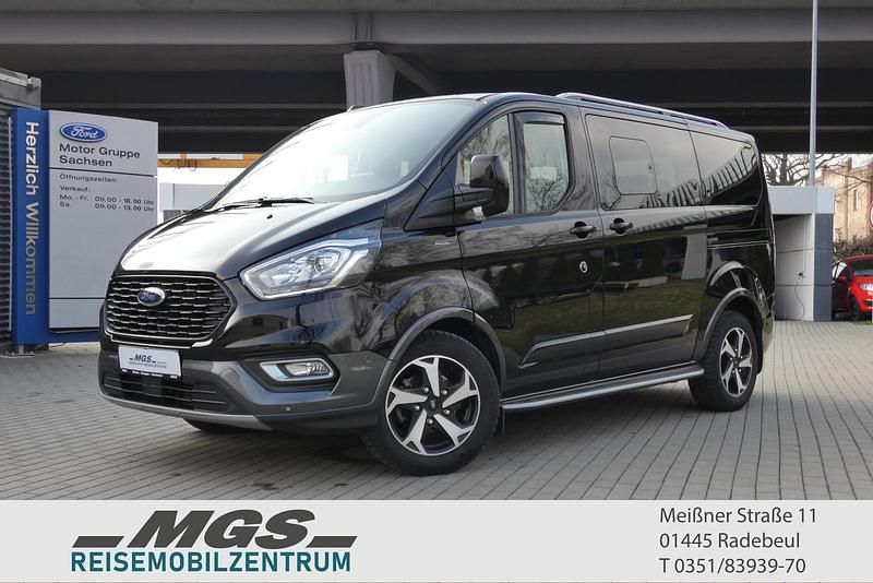 Gebraucht Ford Tourneo Custom Active 150 PS (110 kW) 2023 Obsidianschwarz metallic Van