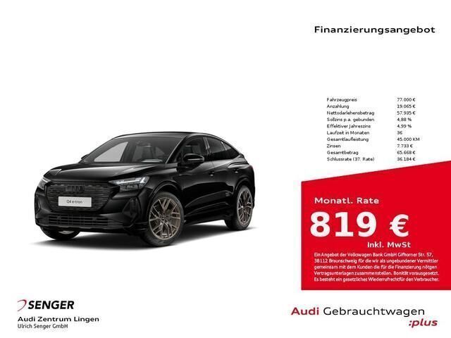 Andere Gebraucht 2024 Audi Q4 Sportback e-tron S-Line SUV | 77.000 € - Bild 1/4