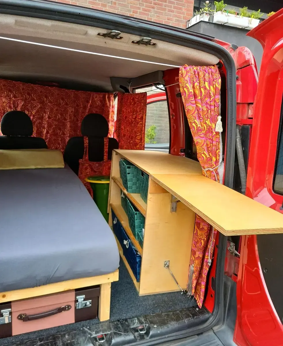 Gebraucht Fiat Doblò 77 PS (56 kW) 2006 Rot Van / Kleinbus