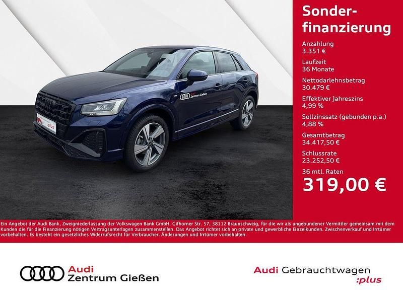 Blau Gebraucht 2024 Audi Q2 S-Line SUV | 33.830 € (Teuer) - Bild 1/4
