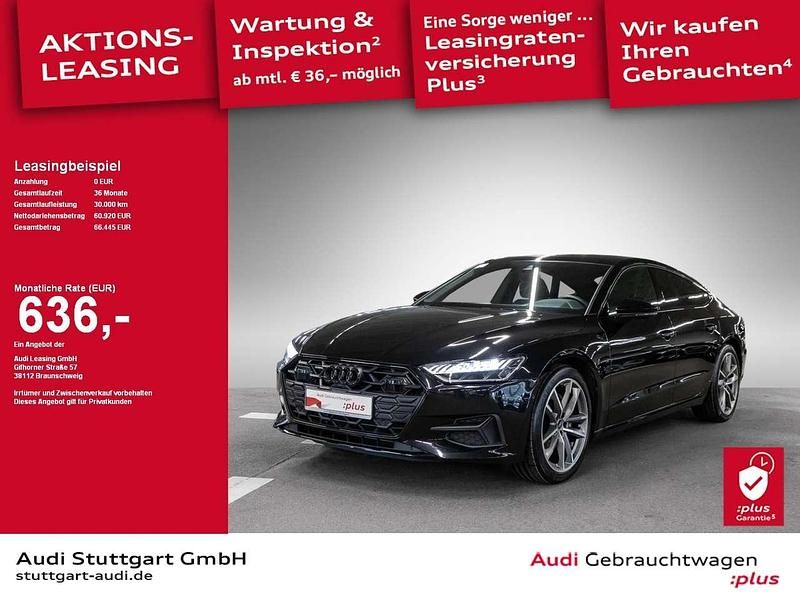 Mythosschwarz metallic Gebraucht 2024 Audi A7 Sportback Ambiente Kleinwagen | 60.920 € (Fairer Preis) - Bild 1/2