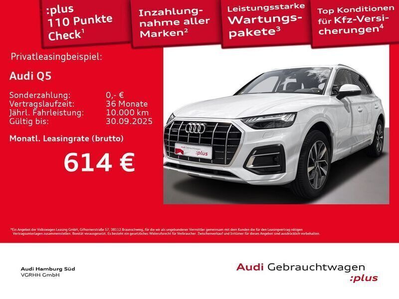 Gletscherweiß metallic Gebraucht 2024 Audi Q5 Ambiente SUV | 54.770 € (Teuer) - Bild 1/4