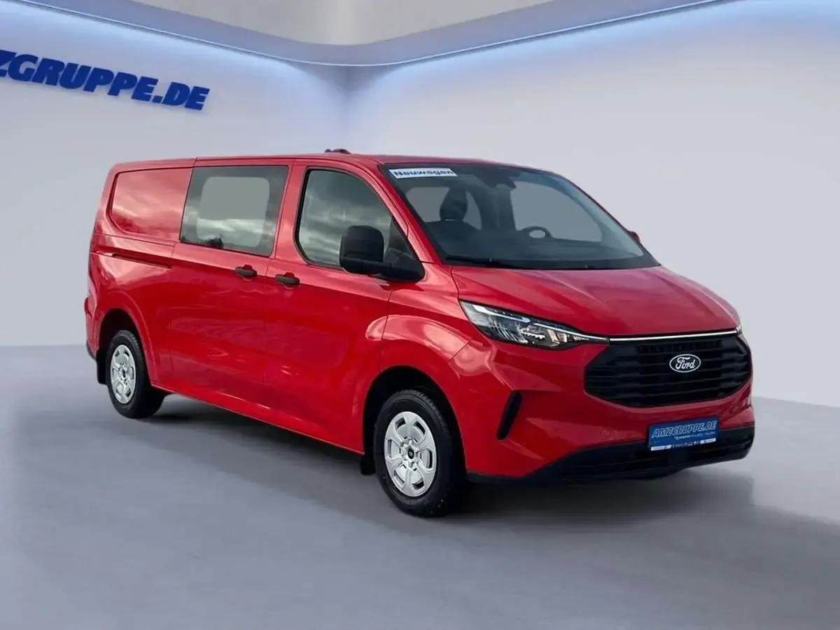 Nowe Ford Transit Custom Trend 136 KM (100 kW) 2025 Czerwony Sedan/Limuzyna