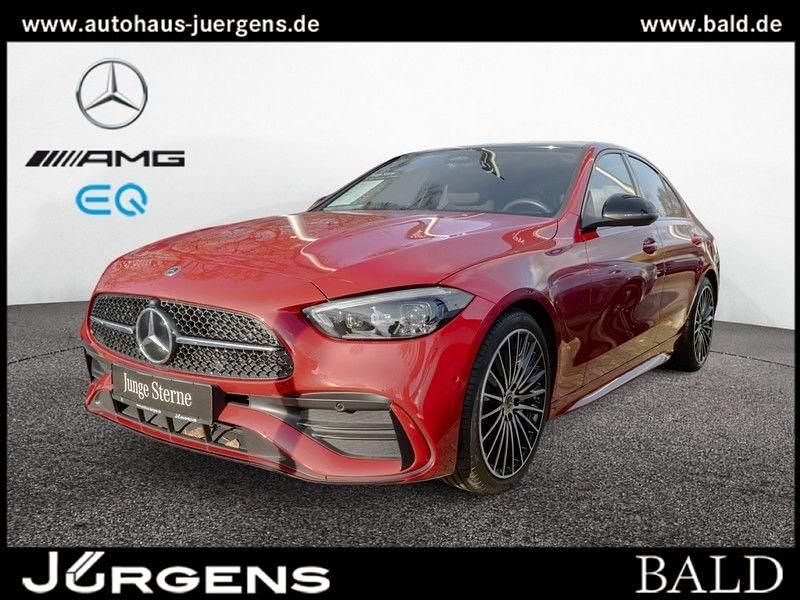 Rot manufaktur lack manufaktur Gebraucht 2024 Mercedes C300 AMG Limousine | 50.440 € (Teuer) - Bild 1/4