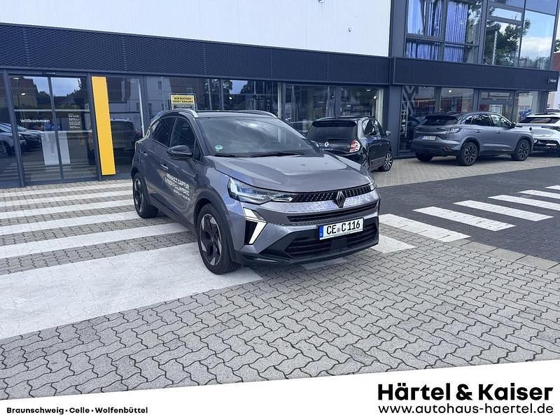 Stahlgrau metallic, black pearlschwarz metallic (grau) Gebraucht 2025 Renault Captur Techno SUV | 27.450 € (Fairer Preis) - Bild 1/4