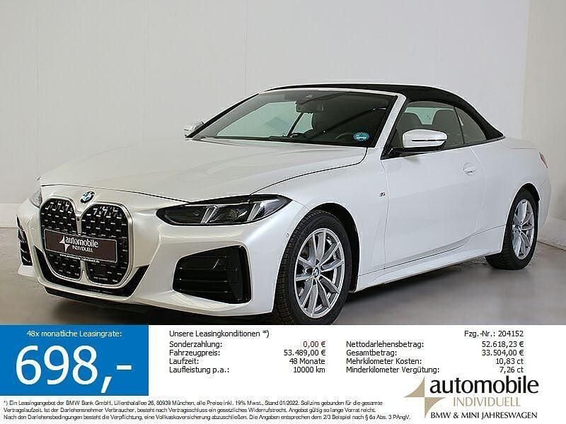 Weiß Gebraucht 2025 BMW 420 M Sport Cabrio | 52.640 € (Guter Preis) - Bild 1/4