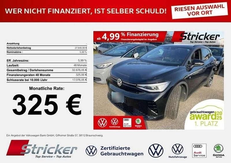 Gebraucht VW ID.4 GTX 219 kW (299 PS) 2022 Mythosschwarz metallic (metallic) SUV