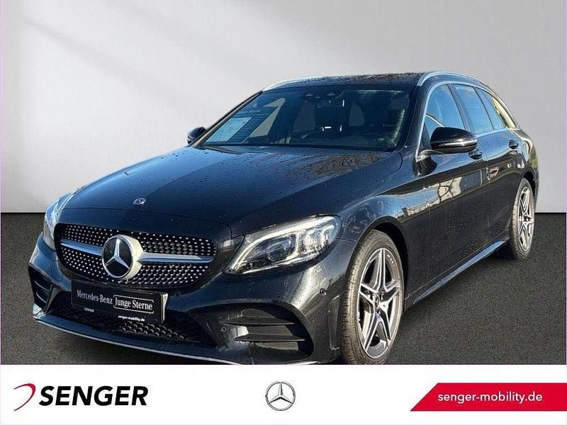 Schwarz Gebraucht 2020 Mercedes C220 AMG Limousine | 26.880 € (Fairer Preis) - Bild 1/4